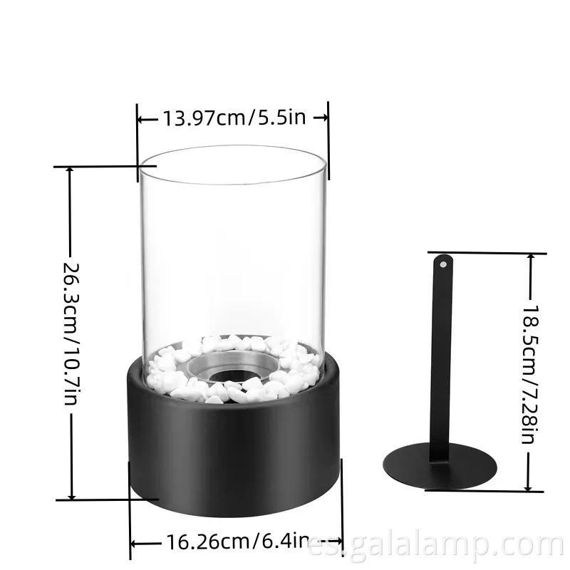 Mini chimenea de alcohol portátil para ambiente comedor al aire libre